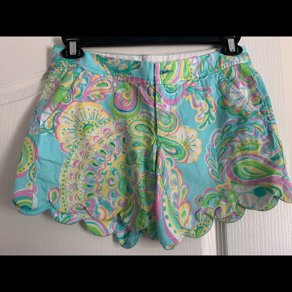 Lilly Pulitzer Buttercup shorts- Shorley Blue